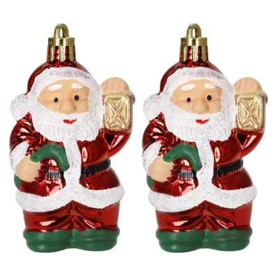 Santa Claus se světlem a berlou sada 2ks