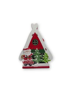 Led svítící domeček Santa