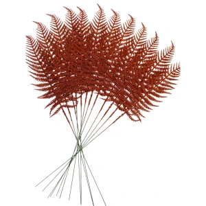 Větvička kapradí 60cm - měděná