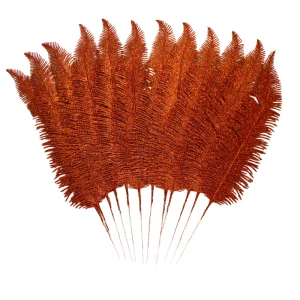 Větvička kapradí 50cm - měděná